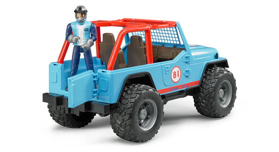 Jeep Cross Country Racer Blue with Driver