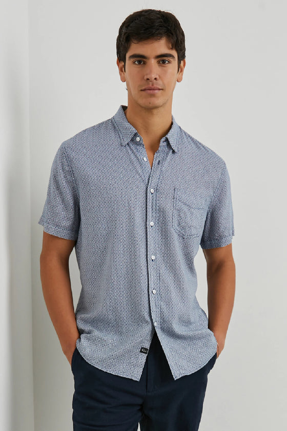 Carson Short Sleeve Shirt in Crown Jewel Sapphire