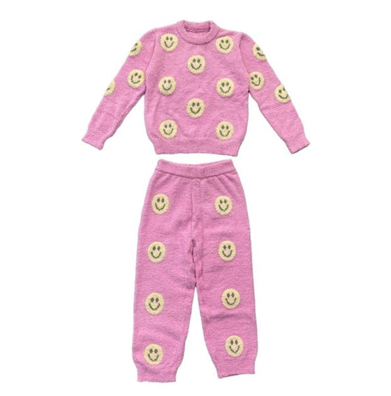 Pinky Fuzzy Smiley Emoji Set