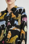 Kate Silk Illustrated Animal Blouse