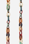 Long Amber Multicolor Chain 120cm