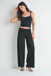 Western Relaxed Wide Leg Jean - Black