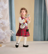 Red Plaid Pinafore Dress