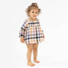 Long Sleeve Smocked Ruffle Bubble with Skirt