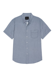  Carson Short Sleeve Shirt in Crown Jewel Sapphire