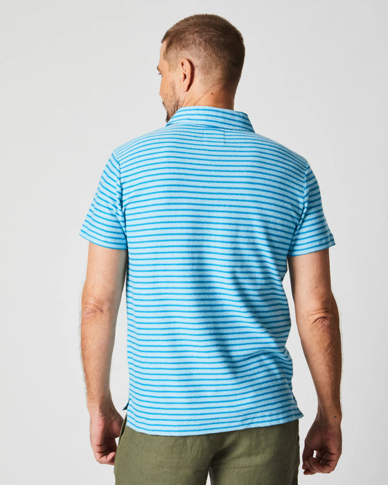 Stripe Hemp Cotton Polo