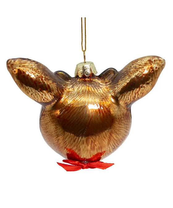 3.75" Glass Rudolph Head Ornament