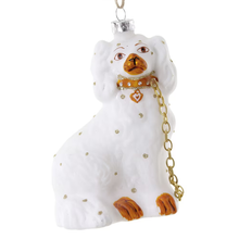  Staffordshire Dog Ornament - White