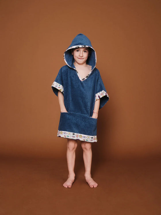 Sun of a Beach Kids Poncho