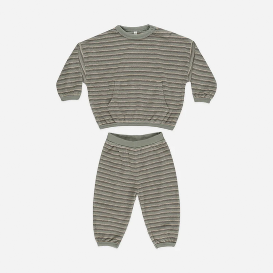 Relaxed Set in Retro Stripe