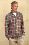 Crossroads Plaid Yellowstone Collection Long Sleeve 2 Pocket Shirt