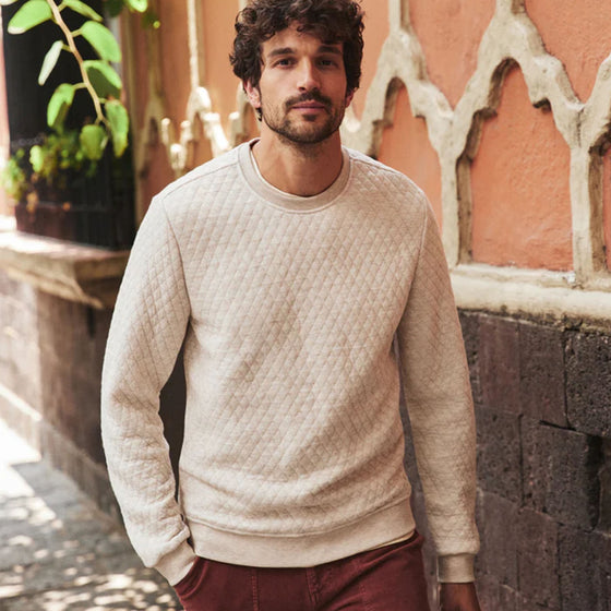 Corbet Quilted Crewneck