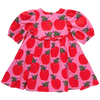 Girls Rowan Dress - Pink Apples