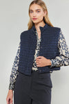 Cropped Quilted Vest