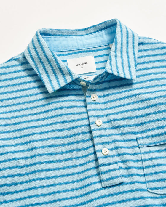 Stripe Hemp Cotton Polo