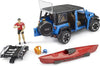 Jeep Wrangler Rubicon w Kayak and Figure