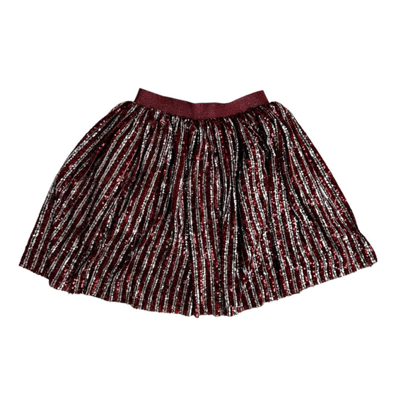 Candy Cane Sequin Striped Skirt