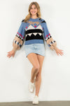 Colorblock Knit Sweater