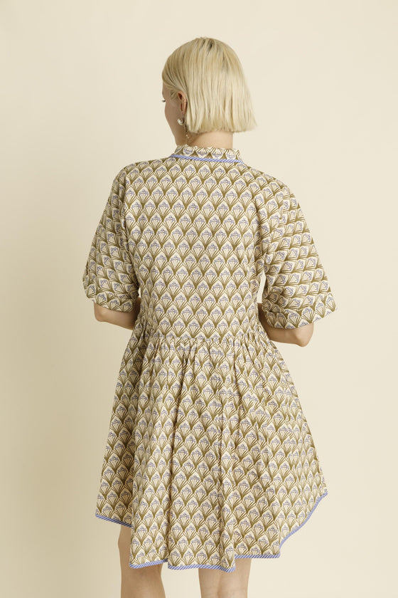 Combo Binding Shirt Dress