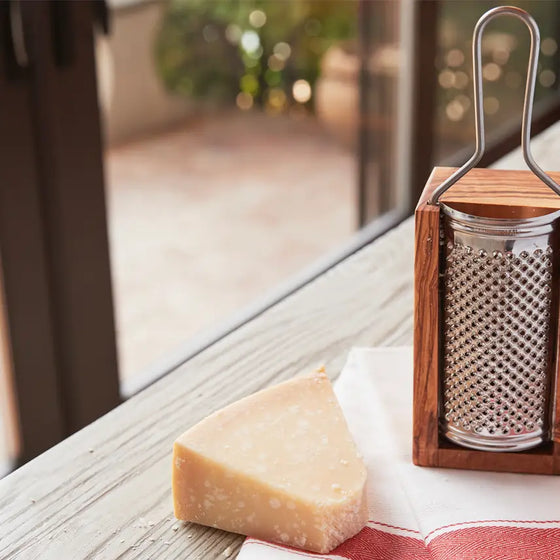 Italian Olivewood Box Cheese Grater