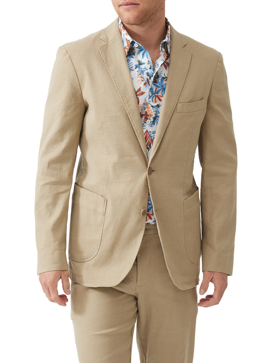 Golden Court Linen Blend Blazer