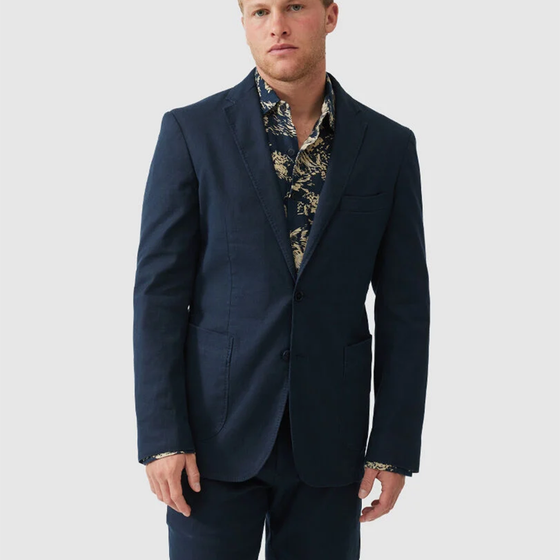 Golden Court Linen Blend Blazer