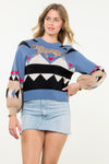 Colorblock Knit Sweater