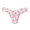 Printed Signature Lace Low Rise Thong