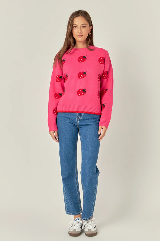 Strawberry Knit Sweater