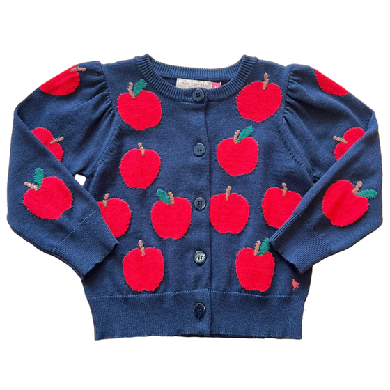 Girls Constance Sweater - Apples