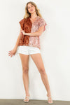 Sequin Two Color Top