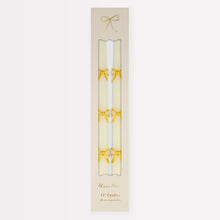  Gold Bow Taper Candles