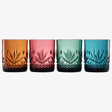  Unbreakable Acrylic Tumbler Lowball Muted Glasses - Set of 4