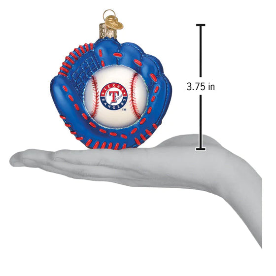 Texas Rangers Baseball Mitt Ornament