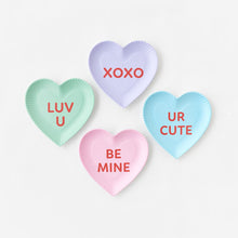  Conversation Heart Plate Set of 4