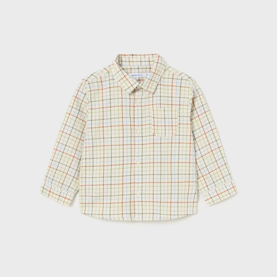 L/S Checked Shirt in Forest