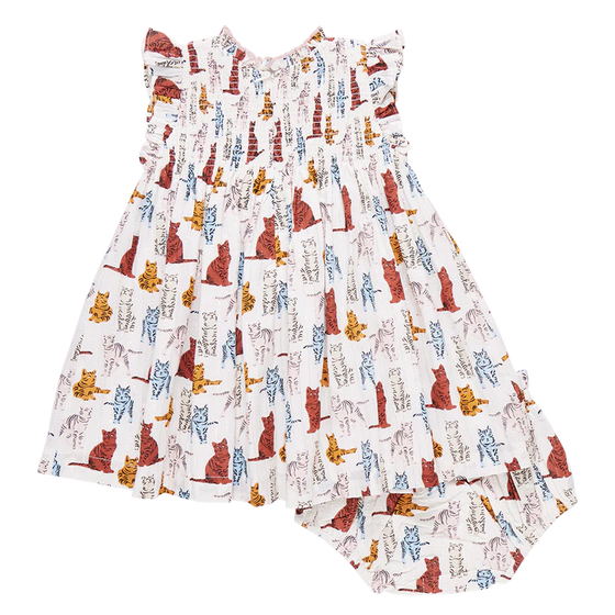 Baby Girls Stevie Dress Set - Tabby Cats