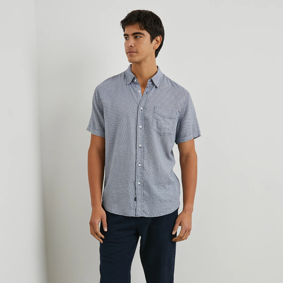 Carson Short Sleeve Shirt in Crown Jewel Sapphire