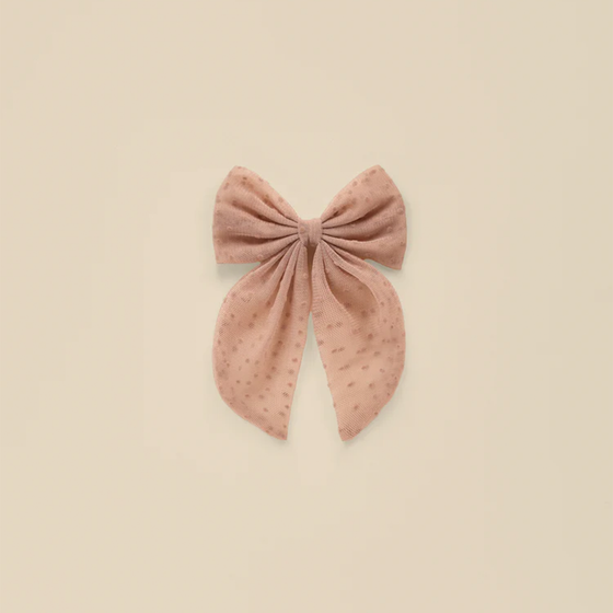 Oversized Bow - Dusty Rose