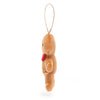 Festive Folly Gingerbread Ornament 4"