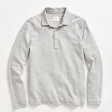  Long-Sleeve Herringbone Polo