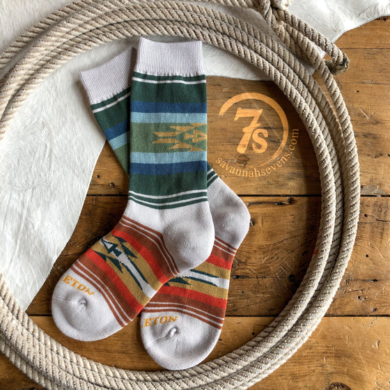 Beach Stripe Crew Socks