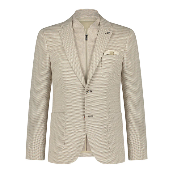 Textured Inlay Blazer