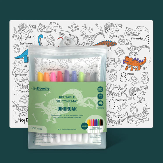 Classic Reusable Silicone Mat with 9 Markers