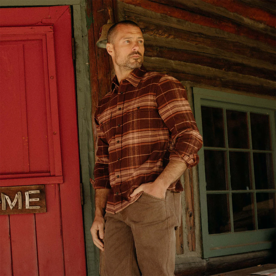 The Ledge Shirt in Chestnut Plaid