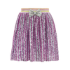 Bow Sequin Striped Skirt