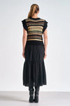 Midi Crew Neck Woven Dress