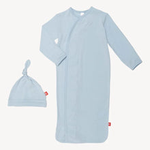  Solid Modal Baby Gown & Hat Set