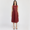 Campbell Midi Dress in Dark Rose