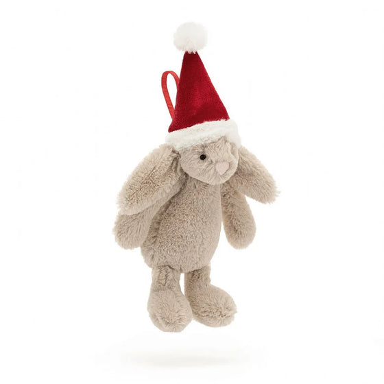 Bashful Christmas Bunny Ornament